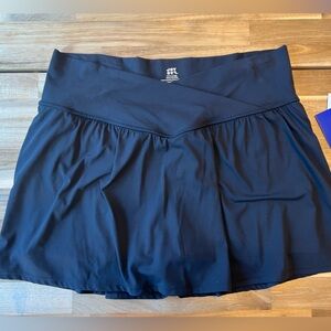Womens JoyLab high rise crossover Black Mini Skirt size XL New